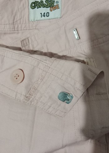 Pembe Keten Kemerli Mini Etek - Görsel 5