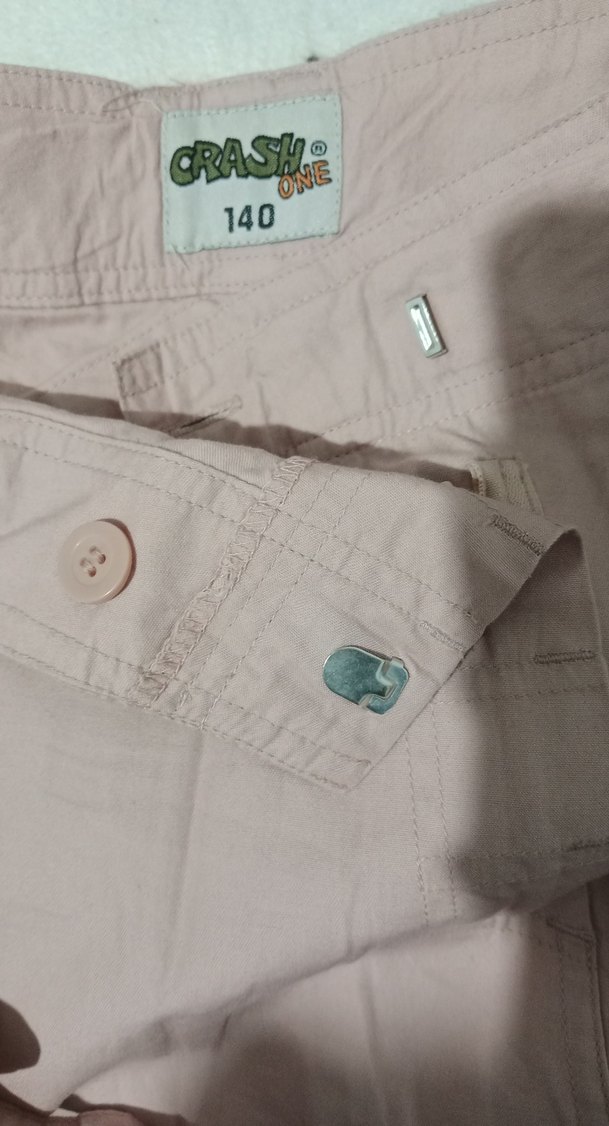 Pembe Keten Kemerli Mini Etek - Görsel 5