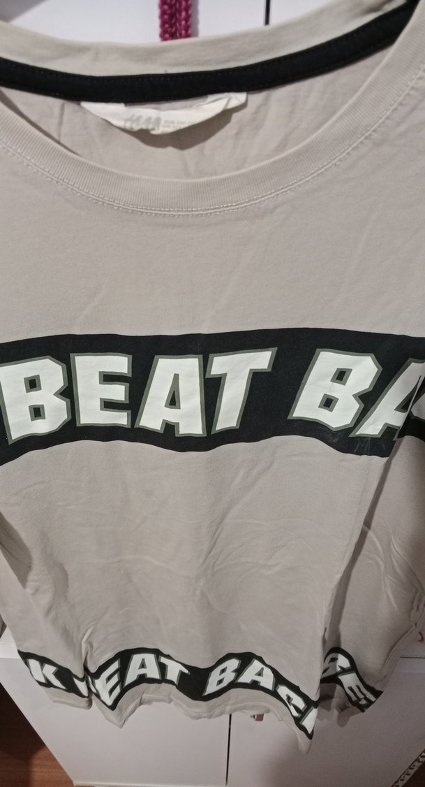 Bej Kemerli Baskılı Erkek Tişört - Görsel 3