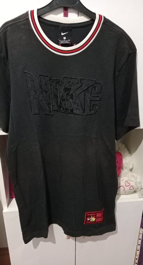 Siyah Erkek Spor Tişörtü Velcro Detaylı - Görsel 2