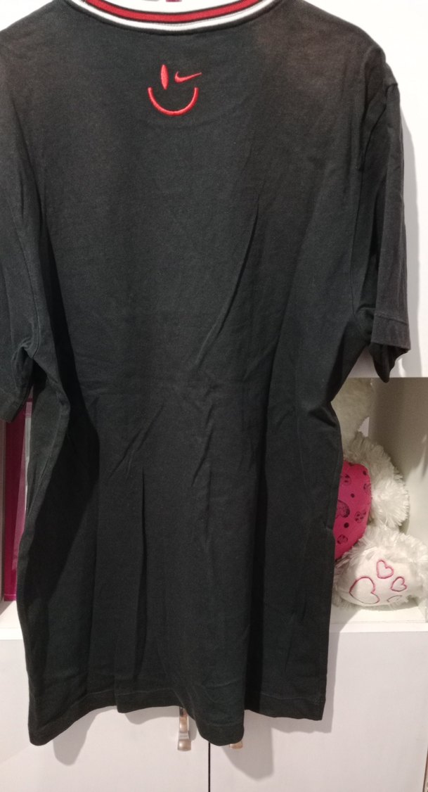 Siyah Erkek Spor Tişörtü Velcro Detaylı - Görsel 5