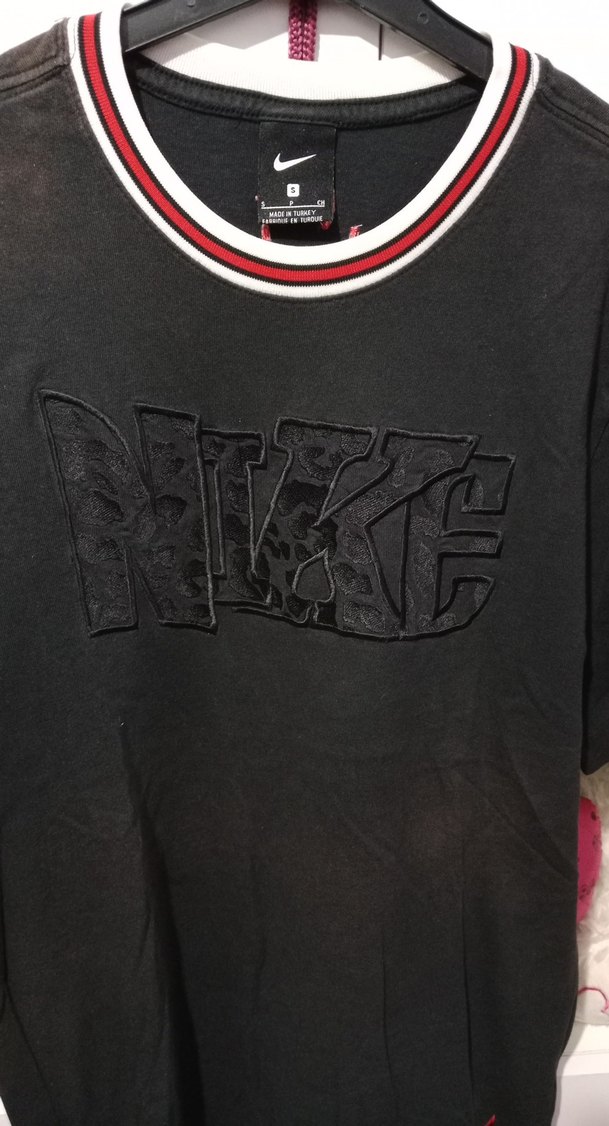 Siyah Erkek Spor Tişörtü Velcro Detaylı - Görsel 3