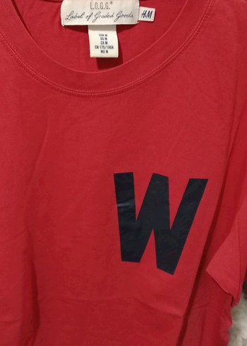 Kırmızı Erkek Salaş Tişört W Baskılı - Görsel 3