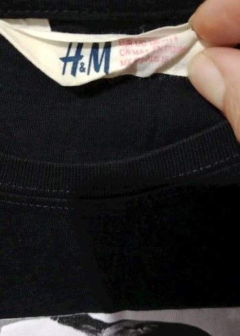 Siyah Baskılı Oversize Erkek Tişört - Görsel 3