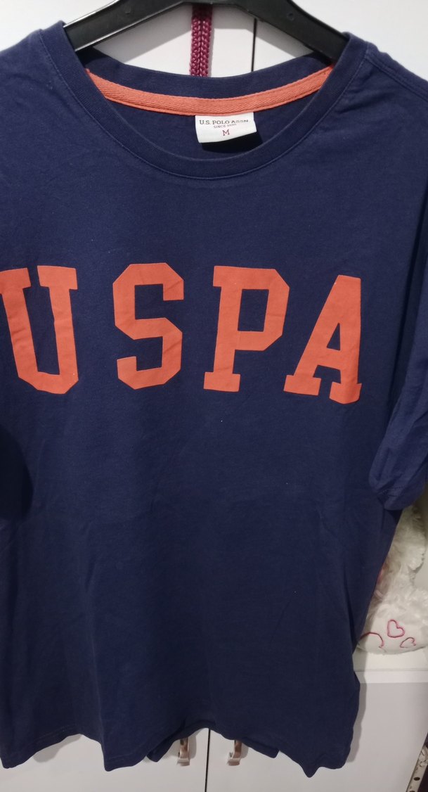 Lacivert Erkek Tişört USPA Baskılı - Görsel 3