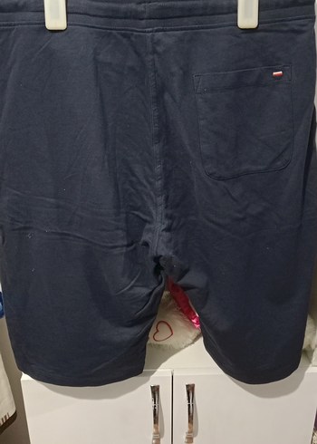 Koyu Mavi Erkek Beli Bağlamalı Spor Şort - Görsel 4