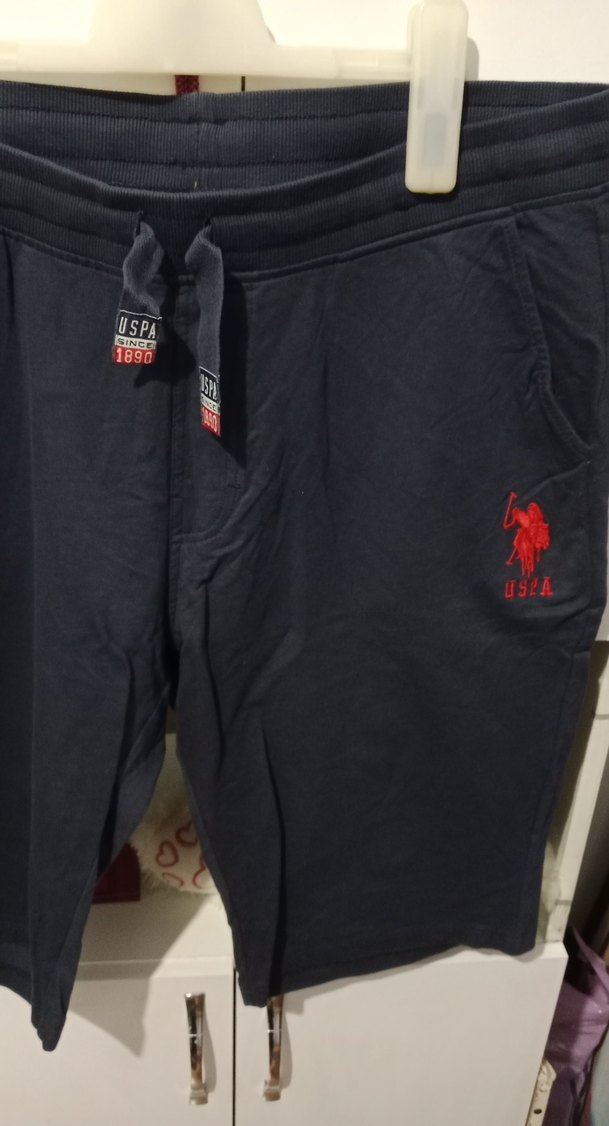 Koyu Mavi Erkek Beli Bağlamalı Spor Şort - Görsel 2