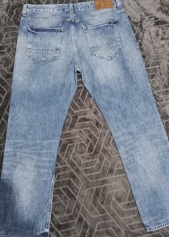 mavi erkek Denim Midi Boy Jean - Görsel 6