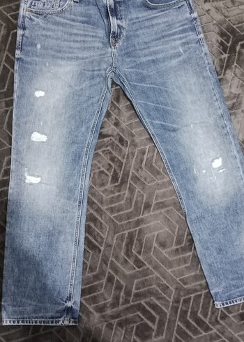 mavi erkek Denim Midi Boy Jean - Görsel 2