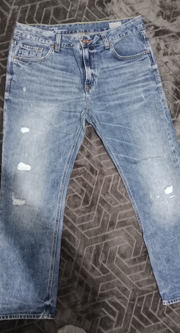 mavi erkek Denim Midi Boy Jean - Görsel 3