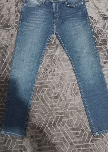 Erkek Lacivert Regular Fit Denim Jean - Görsel 2