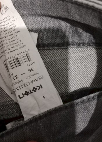 Gri Regular Fit Erkek Kot Pantolon - Görsel 8