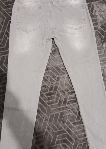 Gri Regular Fit Erkek Kot Pantolon - Görsel 6