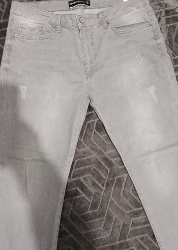 Gri Regular Fit Erkek Kot Pantolon - Görsel 3