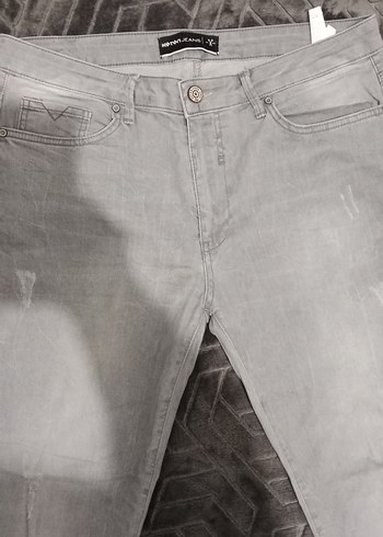 Gri Regular Fit Erkek Kot Pantolon - Görsel 4