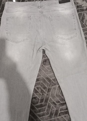 Gri Regular Fit Erkek Kot Pantolon - Görsel 7