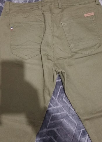 Erkek Regular Fit Haki Kemerli Pantolon - Görsel 5