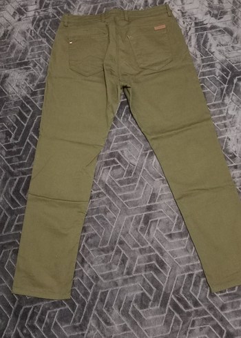 Erkek Regular Fit Haki Kemerli Pantolon - Görsel 6