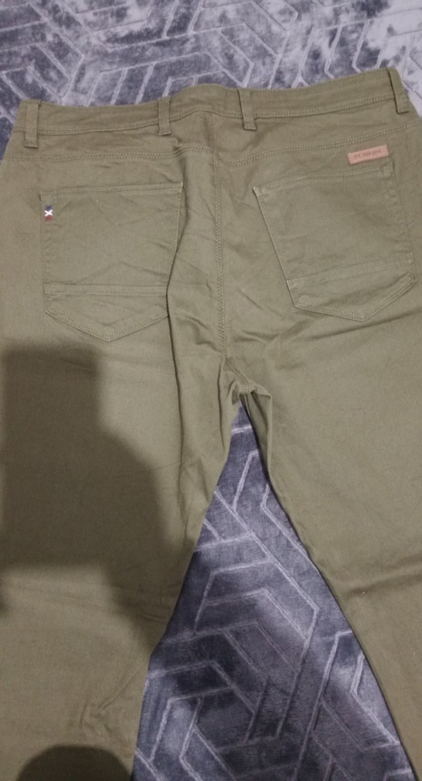 Erkek Regular Fit Haki Kemerli Pantolon - Görsel 5