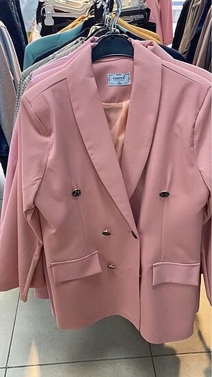 Pembe Blazer Ceket