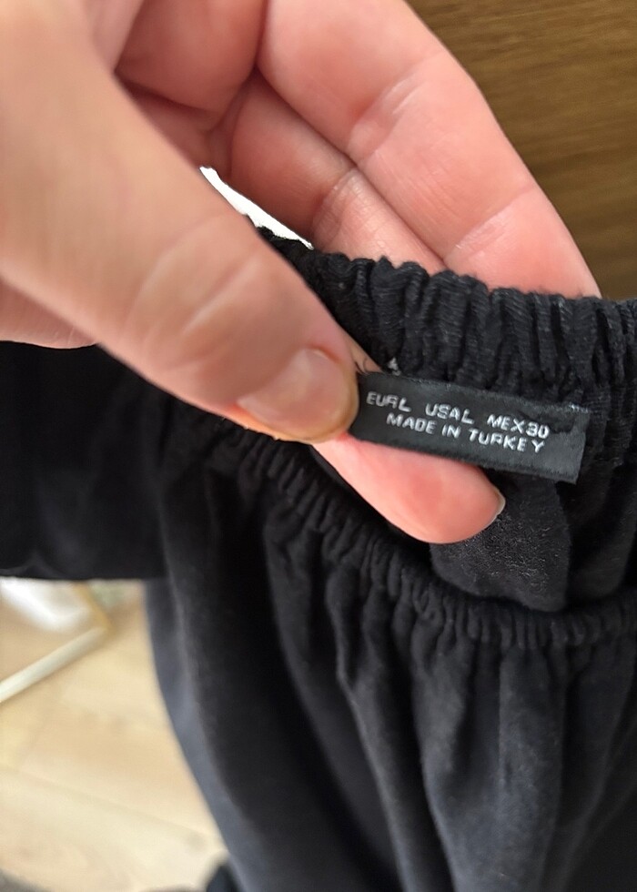 Kare yaka keten elbise - Görsel 2