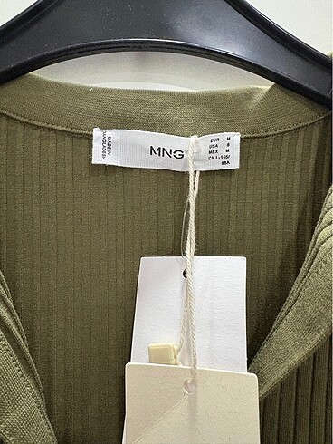 Mango Mango haki midi elbise