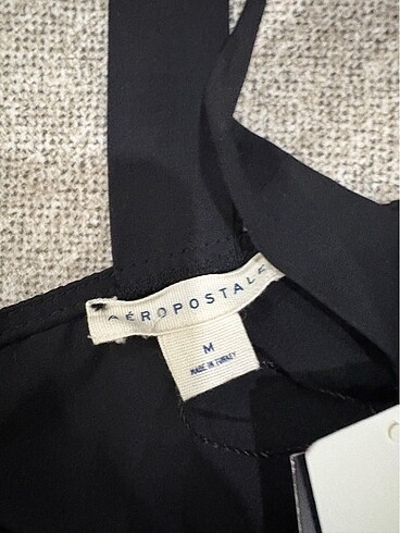 Aeropostale Kalın askılı siyah elbise