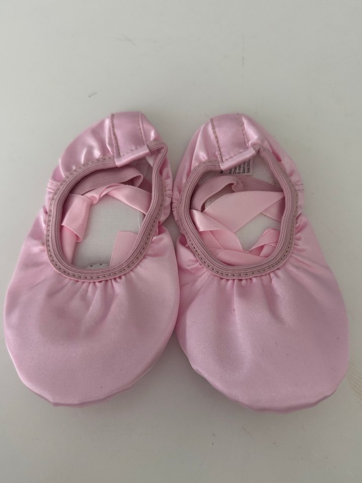 Pembe Saten Kız Bale Ayakkabısı 28 numara - Görsel 2
