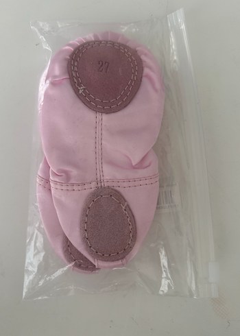 Pembe Saten Bağlamalı Bale Ayakkabısı 27 numara - Görsel 3