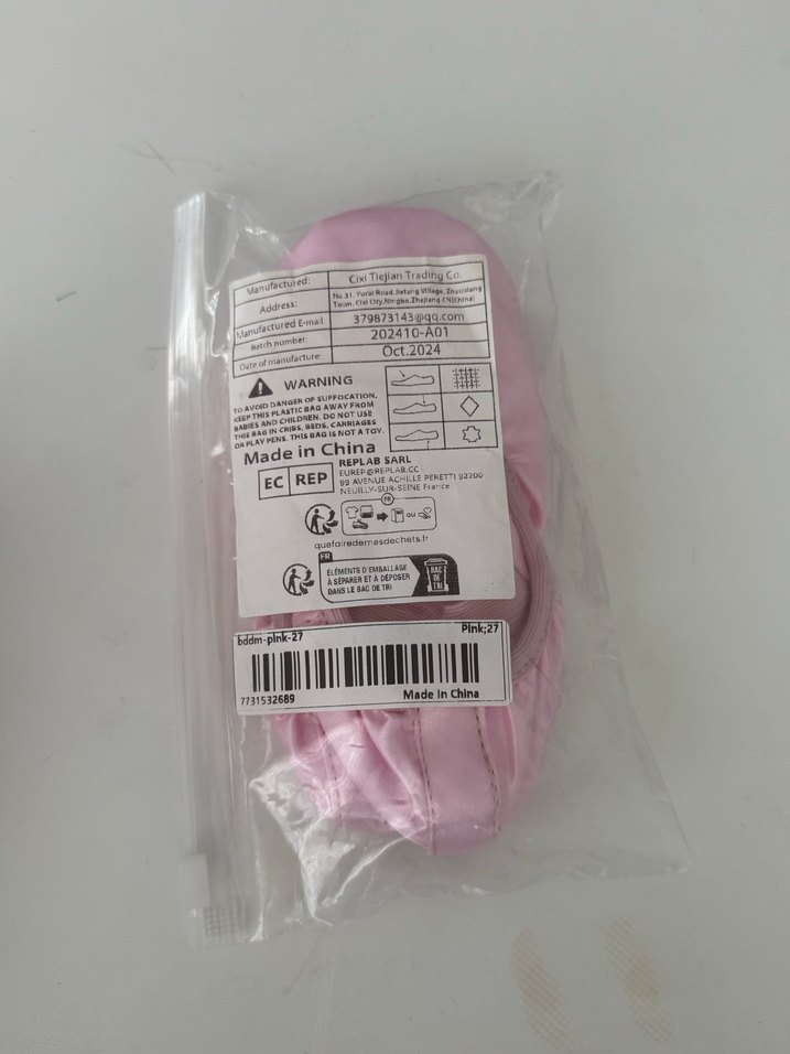 Pembe Saten Bağlamalı Bale Ayakkabısı 27 numara - Görsel 4