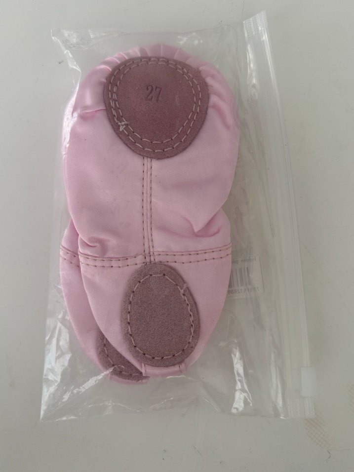 Pembe Saten Bağlamalı Bale Ayakkabısı 27 numara - Görsel 3