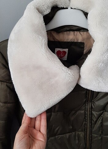 34 Beden haki Renk Peluşlu mont