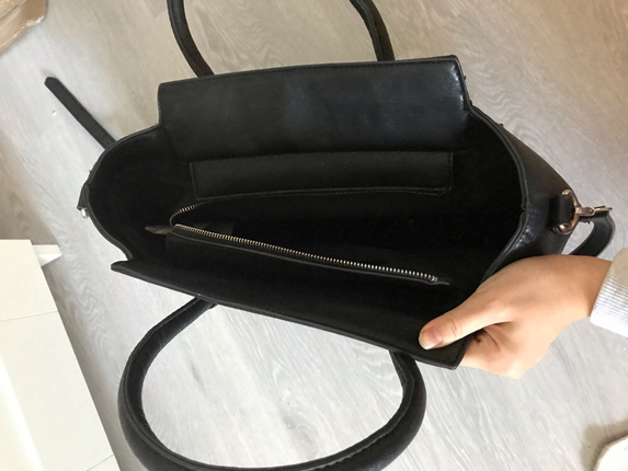 diğer Beden Stradivarius siyah omuz çantası