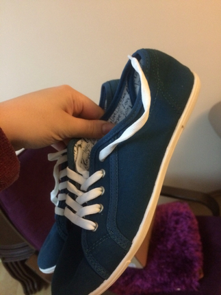 Diğer Turkuaz renk hiç giyilmemiş bez ayakkabı-converse-39