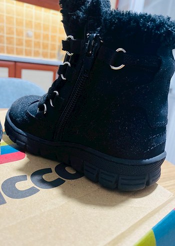 24 Beden siyah Renk Vicco Siyah Erkek Çocuk Botu Velcro