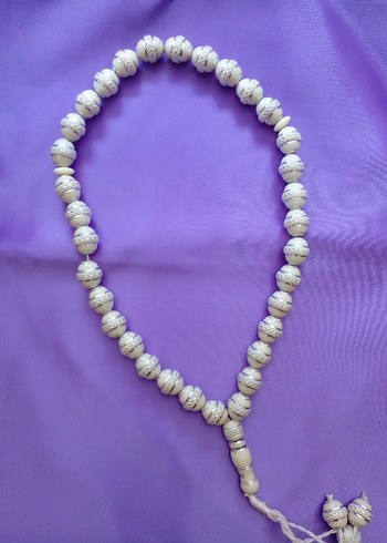 Beyaz Erkek Tesbih Boncukları - Görsel 2