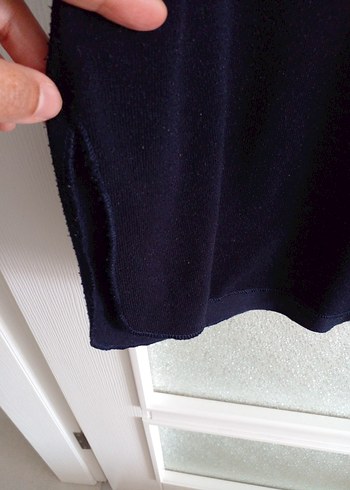 Lacivert  Midi Boy Salaş Tunik - Görsel 3