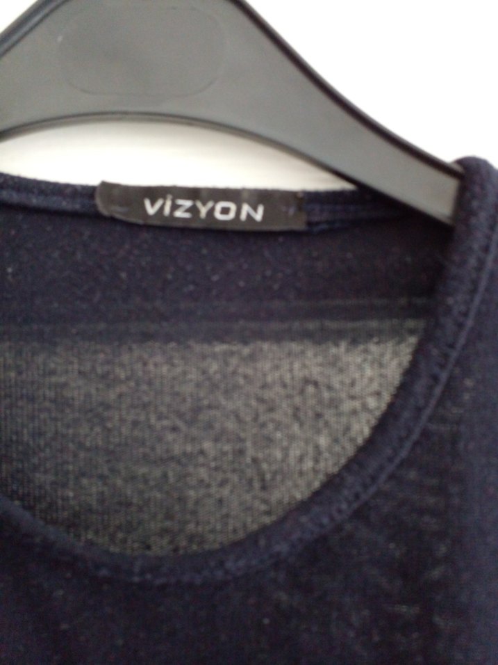 Lacivert  Midi Boy Salaş Tunik - Görsel 2