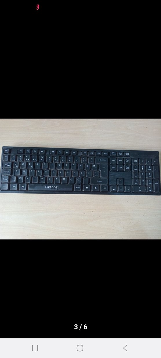 Piranha Siyah Klavye ve Mouse Seti - Görsel 3