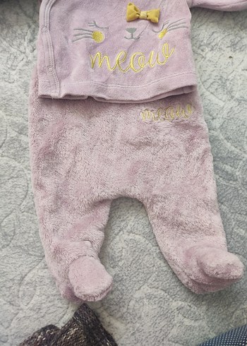 Nakışlı, Uzun Kollu, Örgü Bebek Kıyafet Seti - Görsel 2