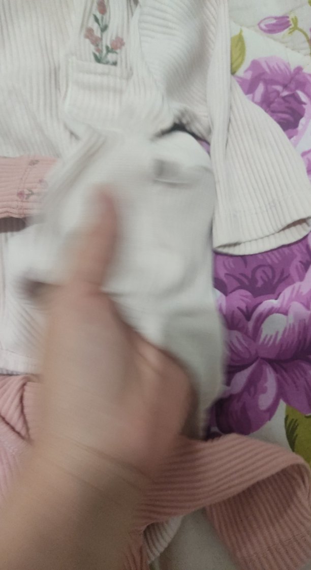 Uzun Kollu Pembe Bebek Body, Fırfırlı - Görsel 4