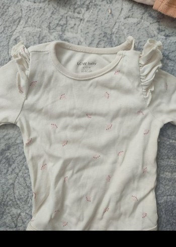 Uzun Kollu Beyaz Örme Bebek Body - Görsel 2