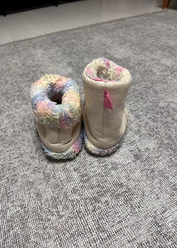 32 Beden Kızlar için Pastel Renkli Desenli Sıcak patik