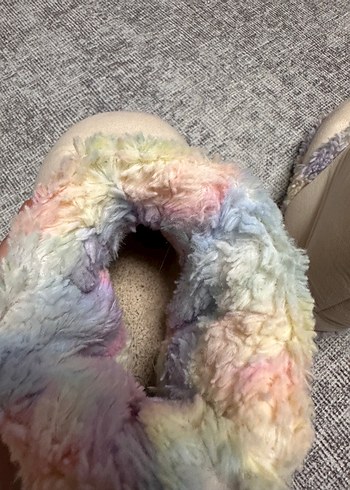 Kızlar için Pastel Renkli Desenli Sıcak patik - Görsel 4