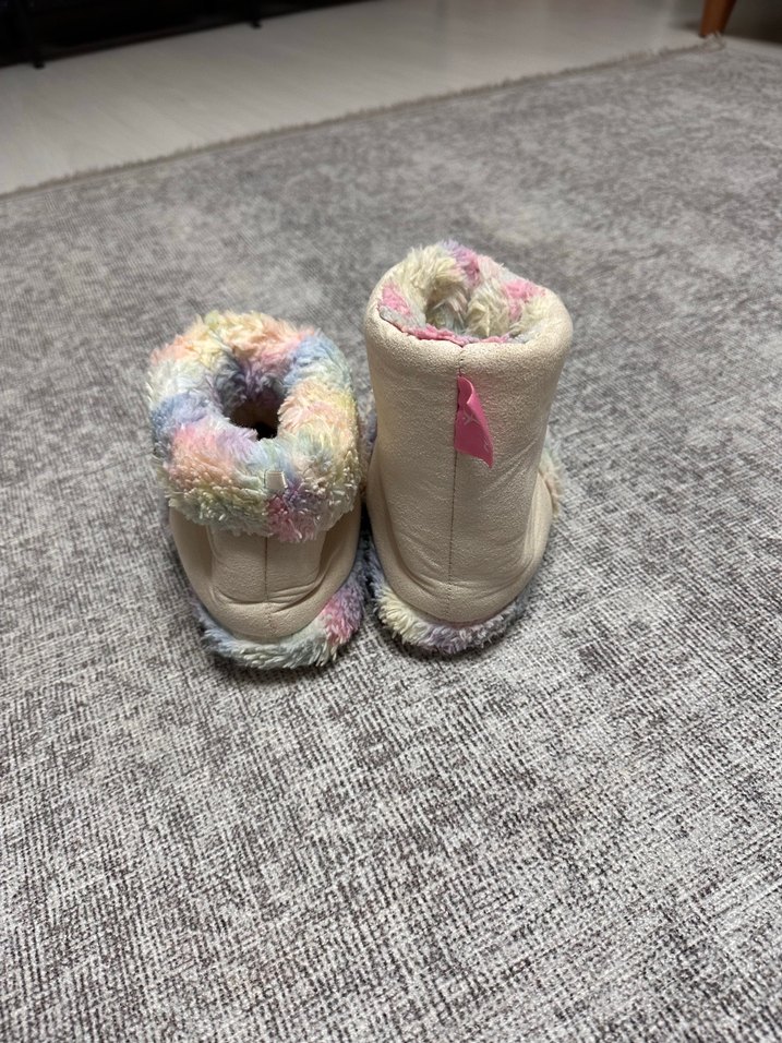 Kızlar için Pastel Renkli Desenli Sıcak patik - Görsel 2