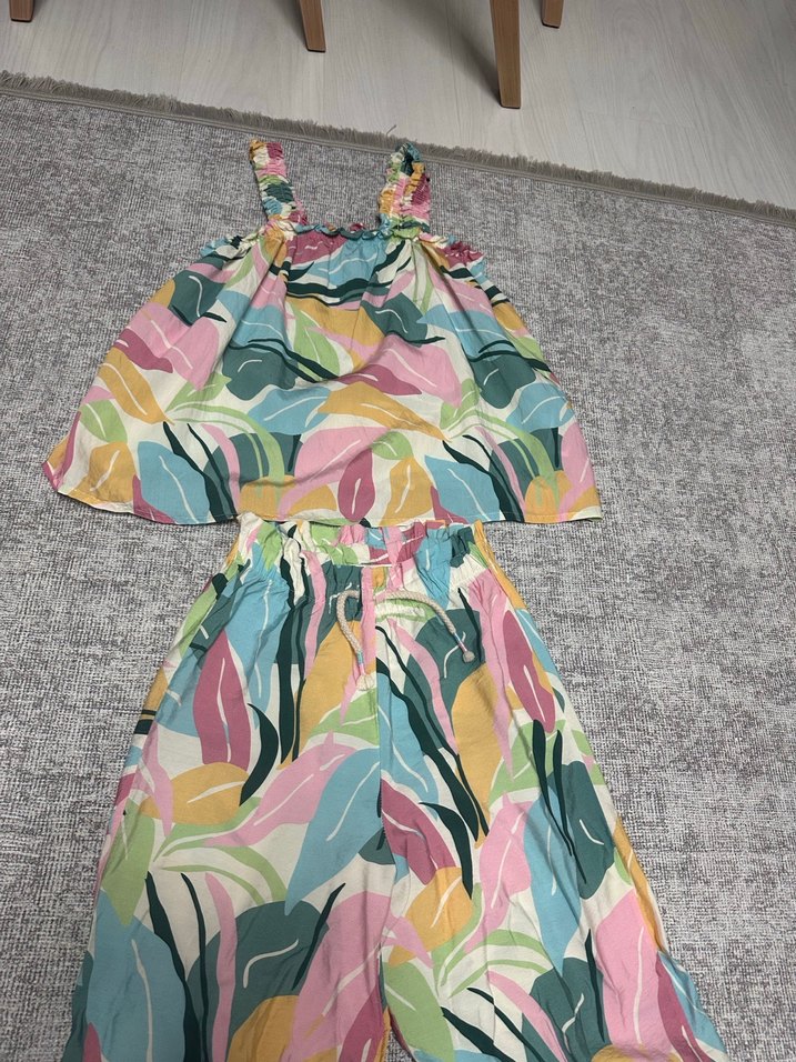 Kızlar için Pastel Renkli Salaş Takım - Görsel 3