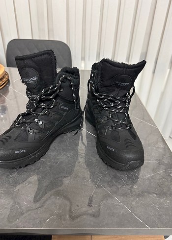 Siyah Outdoor Erkek Botları Velcro Detaylı - Görsel 3