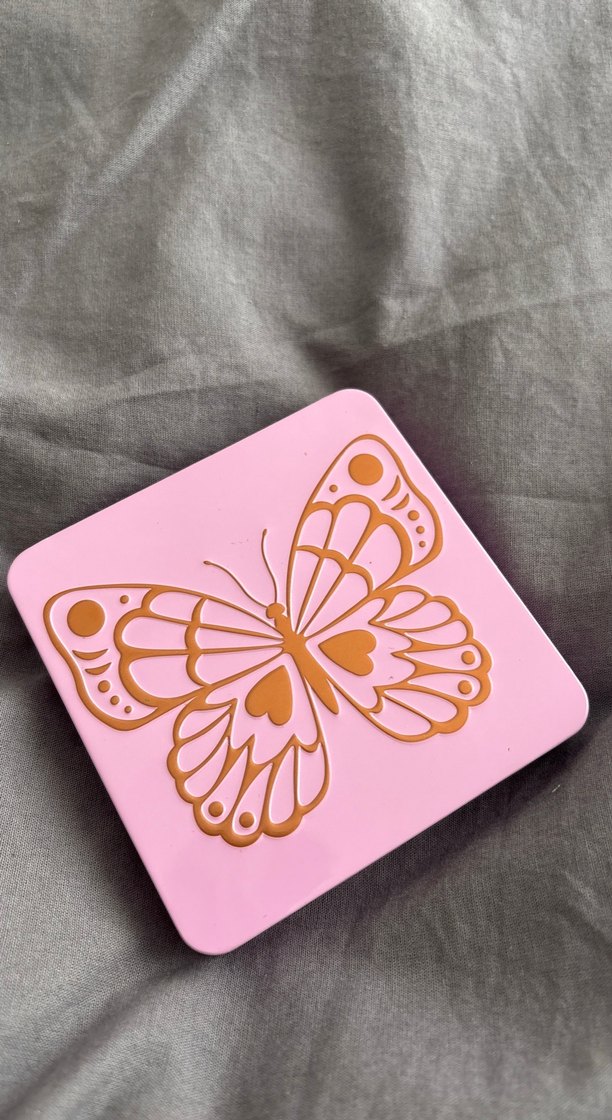 Kelebek Desenli Pembe Göz Farı Paleti - Görsel 3