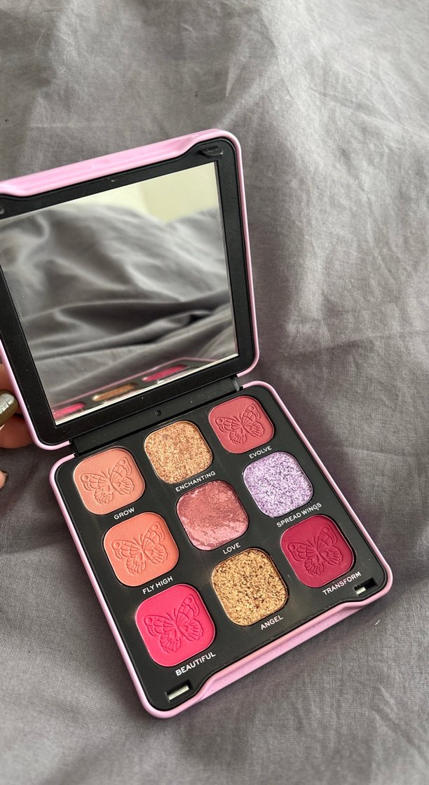 Kelebek Desenli Pembe Göz Farı Paleti - Görsel 2