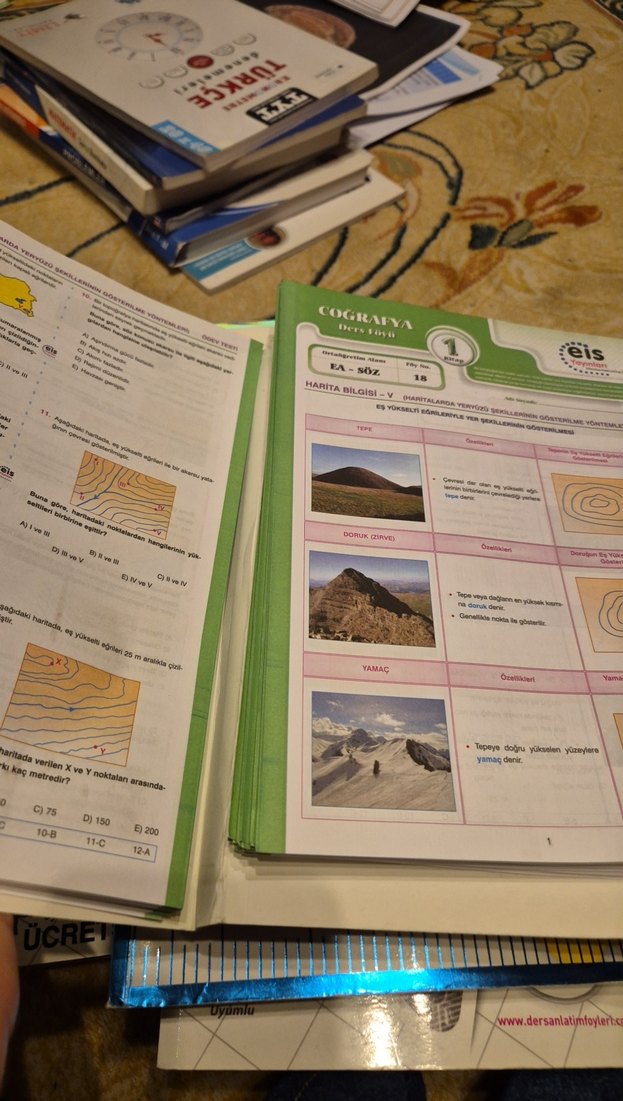 Coğrafya 1. Kitap Ders Föyleri Seti - Görsel 2